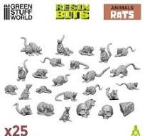 3D printed set - Small Rats